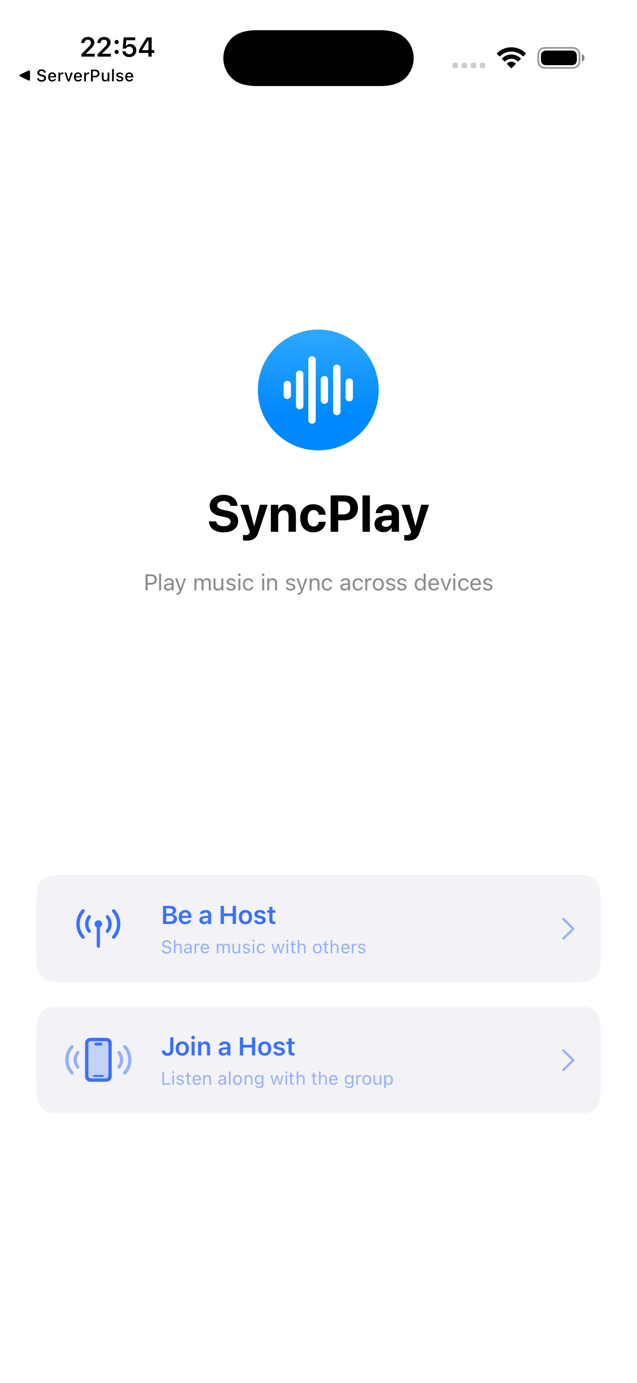 SyncPlay App Screenshot